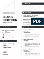 Black & White Minimalistic Professional Resume