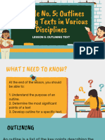 Module 5 - Outlining Style