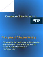 Principles of Effective Writing