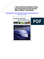 Instant Download Managerial Accounting Creating Value in A Dynamic Business Environment 9th Edition Hilton Test Bank PDF Full Chapter