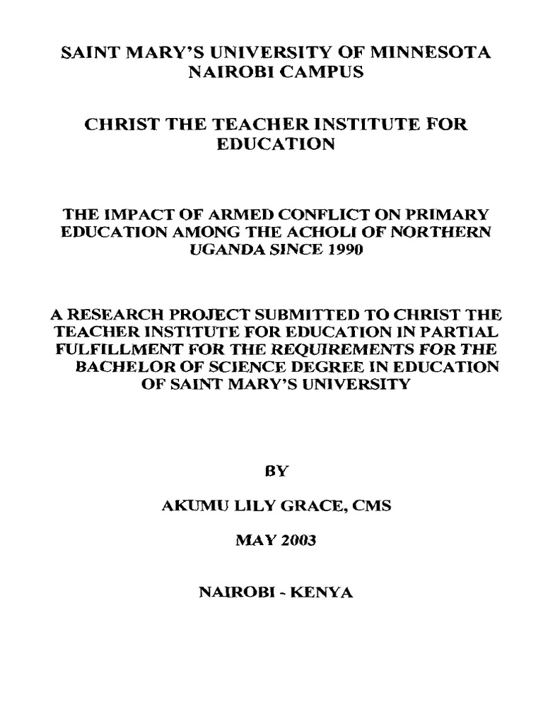 the-impact-of-armed-conflict-on-primary-education-among-the-acholi-of
