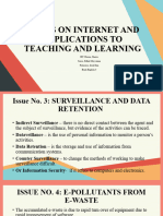 Issues On Internet and Implications To Teaching and