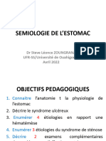 Sémiologie de L'estomac L3 - 2021 - 2022