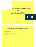 Système de Management Intégré et Certification QSE