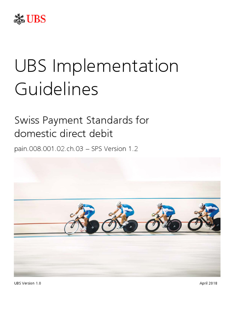 UBS Direct Debit Guidelines | PDF | Xml | Identity Document