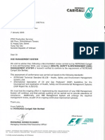 Compliance With O&G For HSEMS (Petronas Letter)