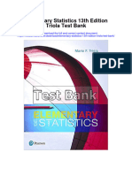 Instant Download Elementary Statistics 13th Edition Triola Test Bank PDF Full Chapter