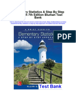 Instant Download Elementary Statistics A Step by Step Approach 7th Edition Bluman Test Bank PDF Full Chapter