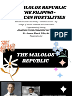 Malolos Republic and Filipino American Hostilities