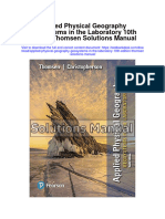 Instant Download Applied Physical Geography Geosystems in The Laboratory 10th Edition Thomsen Solutions Manual PDF Full Chapter