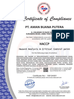 Certificate of Compliance: Otabu