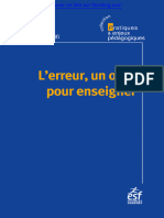 Lerreur Un Outil Pour Enseigner - Jean-Pierre Astolfi - Introducao e 1 Capítulo