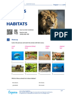 Animals and Habitats British English Teacher