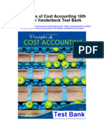 Instant Download Principles of Cost Accounting 16th Edition Vanderbeck Test Bank PDF Full Chapter