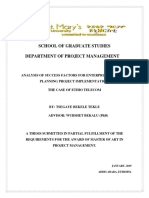 Final Thesis... Tsegaye Bekele (Project Management)
