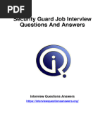 Security Guard Interview Q&A Guide | PDF