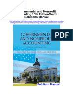 Instant Download Governmental and Nonprofit Accounting 10th Edition Smith Solutions Manual PDF Full Chapter