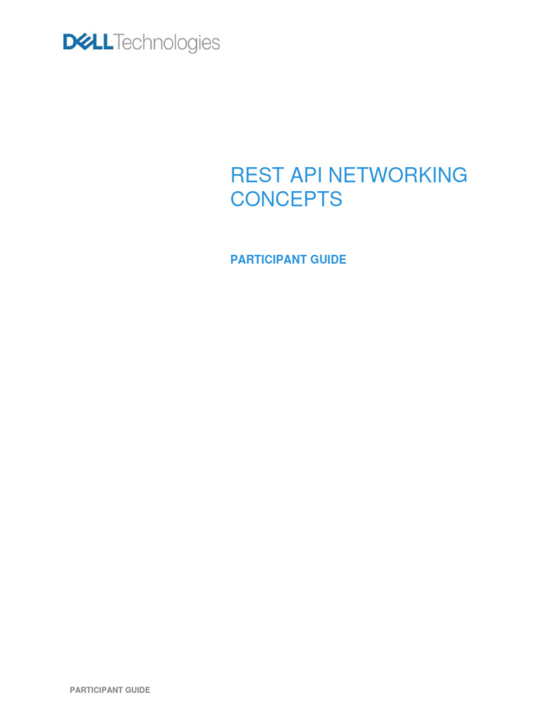 REST+API+Networking+Concepts+ +Participant+Guide | PDF ...