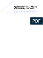 Instant Download Graphical Approach To College Algebra 6th Edition Hornsby Test Bank PDF Full Chapter