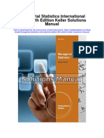 Instant Download Managerial Statistics International Edition 9th Edition Keller Solutions Manual PDF Full Chapter