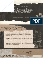 Filipino Identity Values, Traits, and Culture