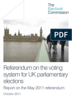 Electoral Commission - Report on the May 2011 Referendum