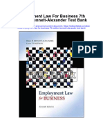 Instant download Employment Law for Business 7th Edition Bennett Alexander Test Bank pdf full chapter