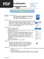 TP Word : Exercices de Traitement de Texte | PDF | Microsoft Word ...