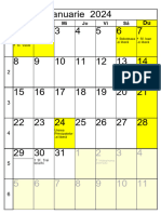 01 Calendar Ianuarie 2024