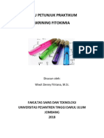 Buku Petunjuk Praktikum Skrining Fitokimia