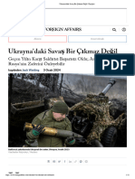 Ukrayna'daki Savaş Bir Çıkmaz Değil - Dışişleri