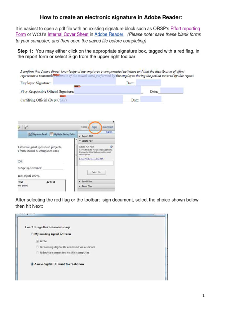 Create Electronic Signature in Adobe | PDF