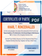 Lac Certificate Participant