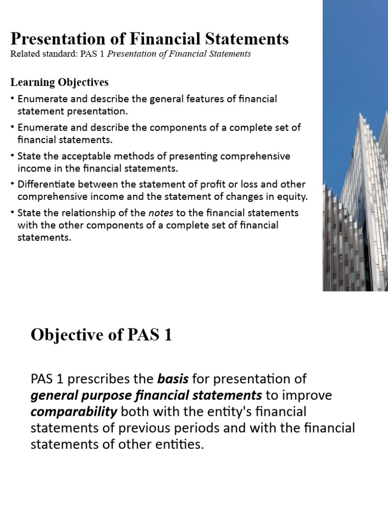 Financial Statement Presentation Guide | PDF | Balance Sheet ...