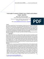 Neutrosophic Treatment of Duality Linear Models and the Binary Simplex Algorithm