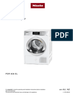 Miele PDR 908 Dryer Insallation Instructions
