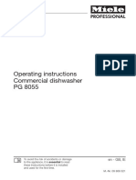 Miele Professional PG 80055 Operators Manual