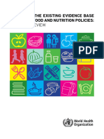 A Scoping Review: Assessing The Existing Evidence Base On School Food and Nutrition Policies