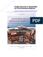 Instant Download Managing Quality Service in Hospitality 1st Edition Ford Solutions Manual PDF Full Chapter