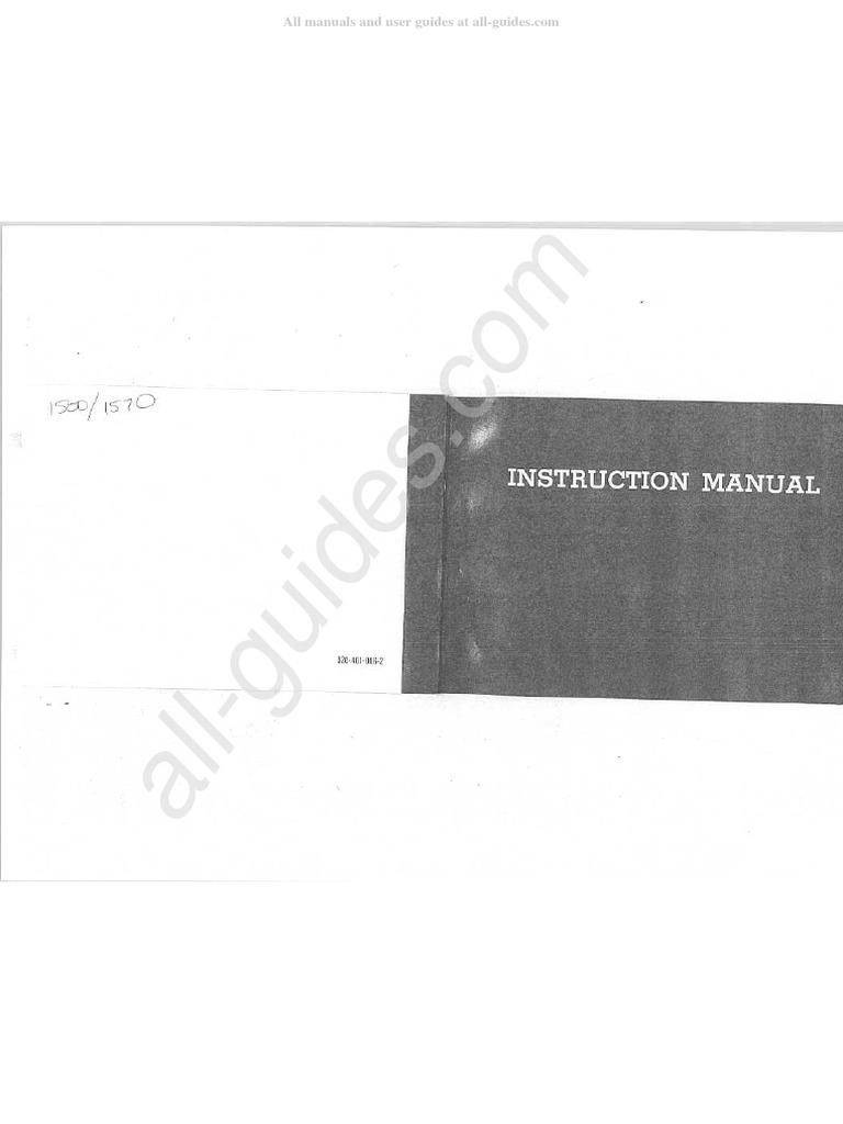 Riccar R1500 Sewing Machine Instruction Manual PDF
