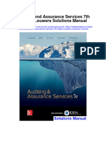 Instant Download Auditing and Assurance Services 7th Edition Louwers Solutions Manual PDF Full Chapter