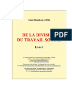 Durkheim - De La Division Du Travail Social