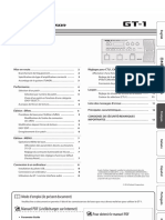 Mode D'emploi Boss GT-1 (Français - 12 Des Pages)