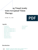Enhancing Visual Acuity With Perceptual Vision Therapy