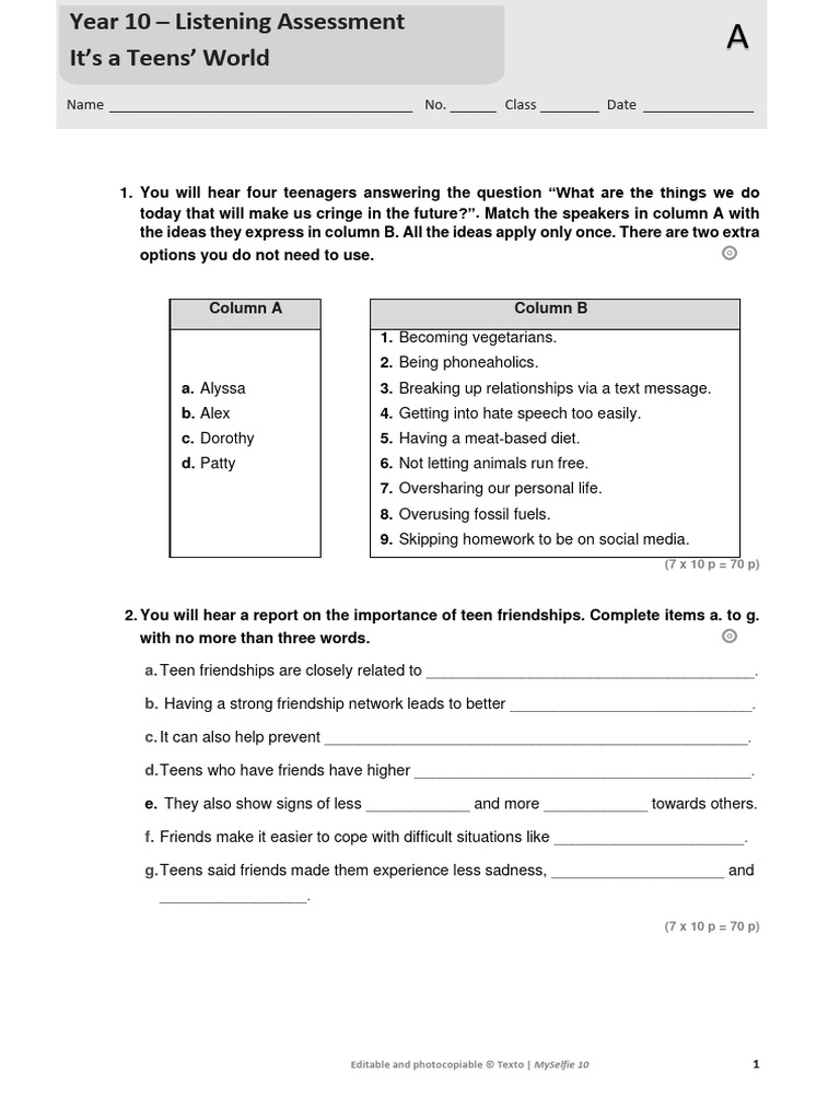 Whatsup 6 test a b summer holidays going to should shouldnt pdf