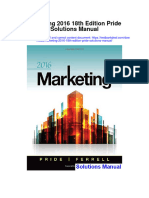 Instant Download Marketing 2016 18th Edition Pride Solutions Manual PDF Full Chapter