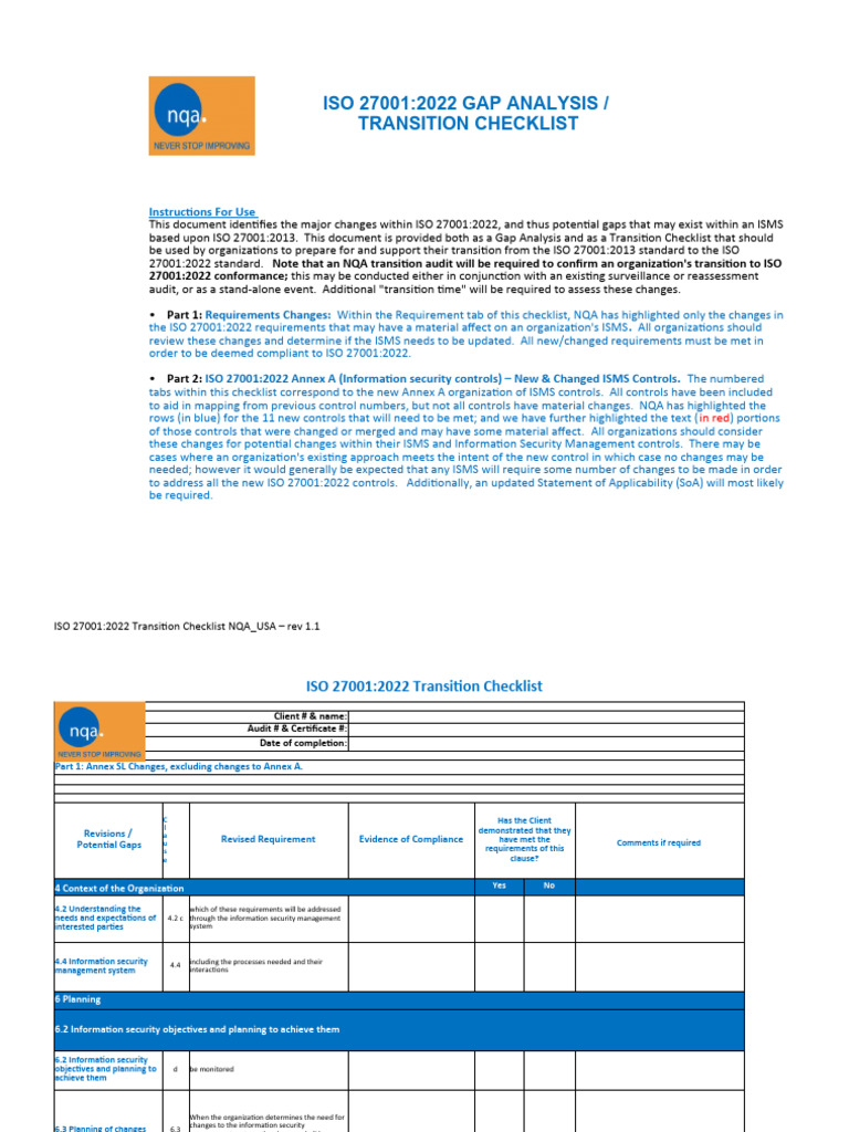 Gap Analysis Iso 27001 : Gap Analysis for ISO27001 – HQZC