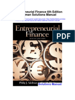Instant Download Entrepreneurial Finance 6th Edition Adelman Solutions Manual PDF Full Chapter