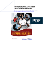Instant Download Entrepreneurship 2008 1st Edition Bygrave Solutions Manual PDF Full Chapter