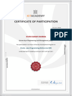 Certificate of Participation: Vivek Kumar Sharma